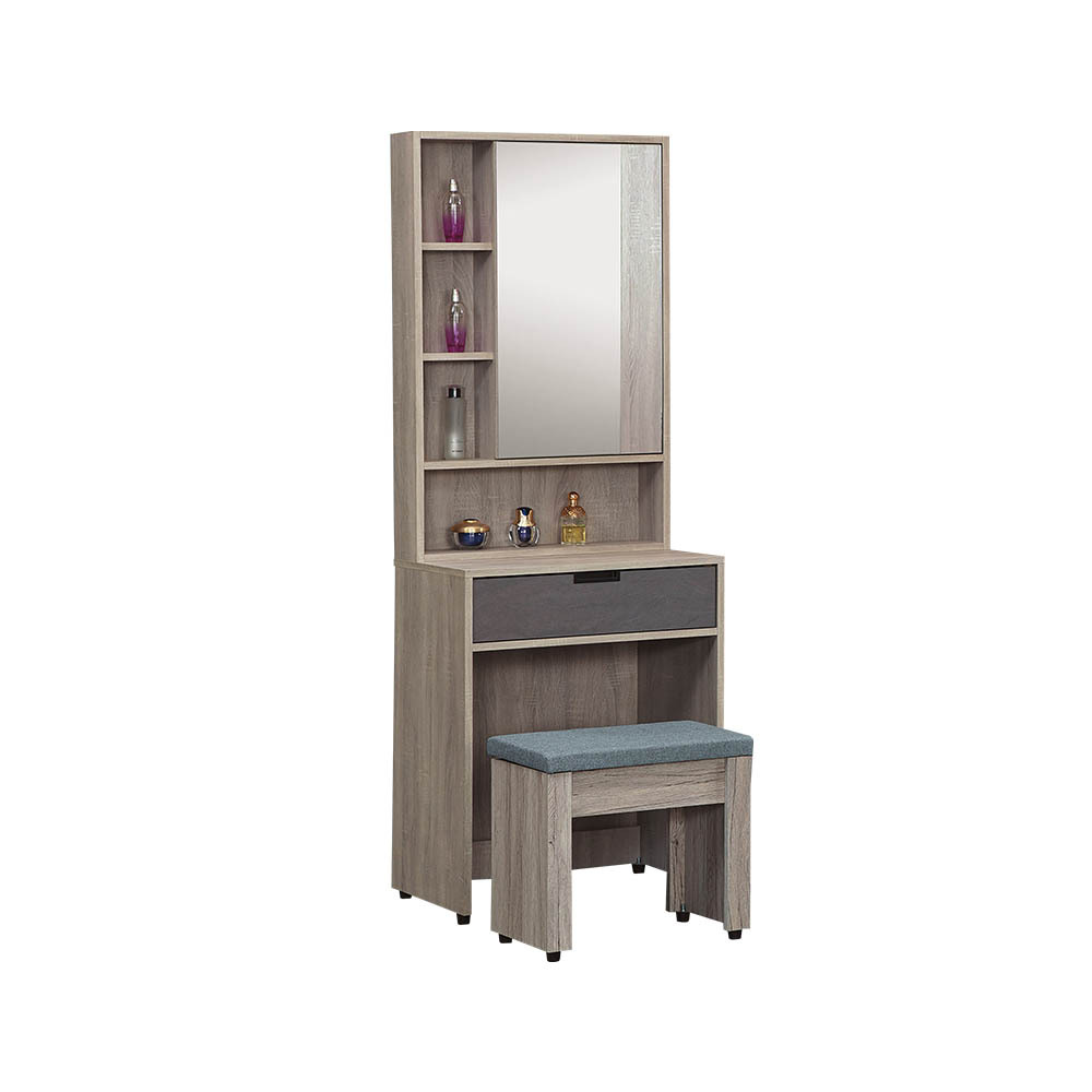 柏蒂家居-萊德2尺鏡台/化妝桌/梳妝檯(贈化妝椅)