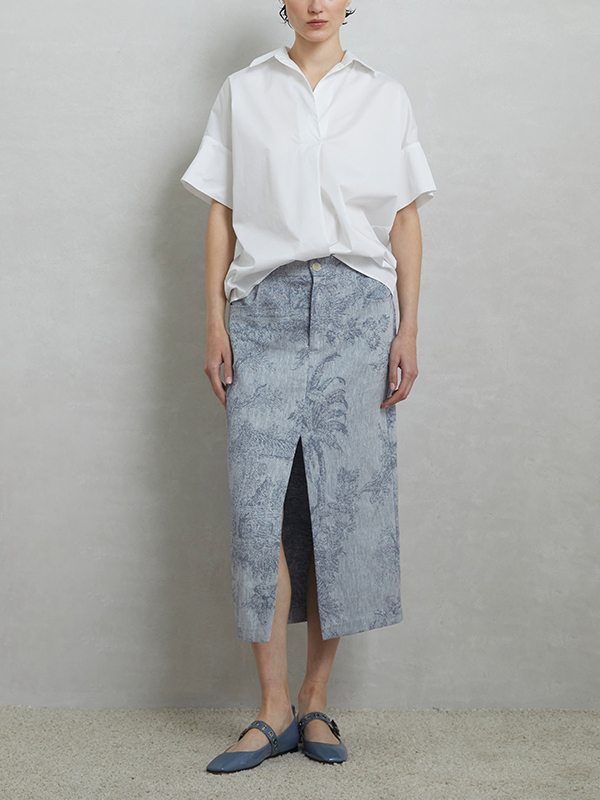 LORENA  Toile de Jouy普羅旺斯印花棉麻裙