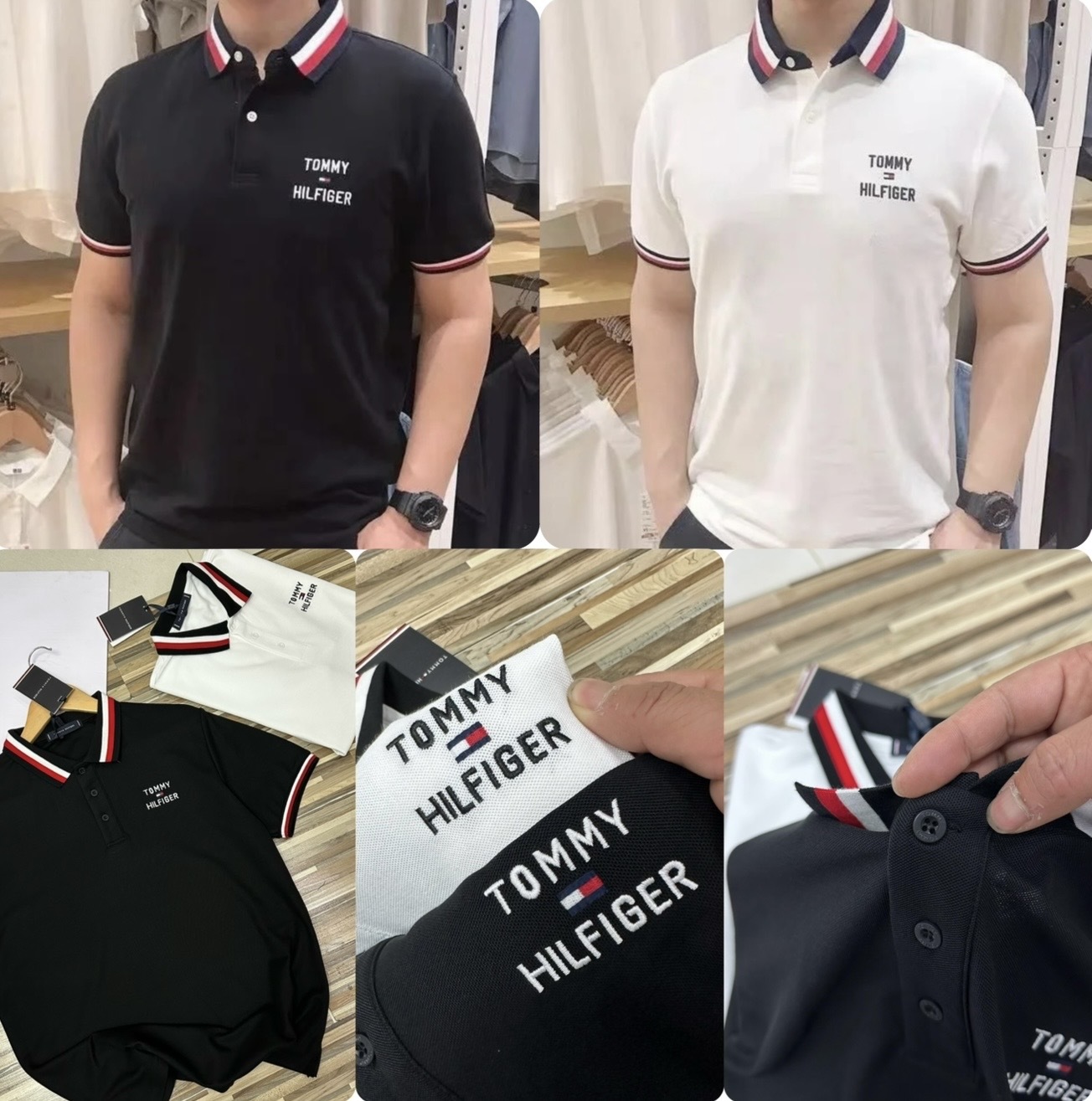 Tom*my Hilfiger 三色反領刺繡短袖Tee -2600150