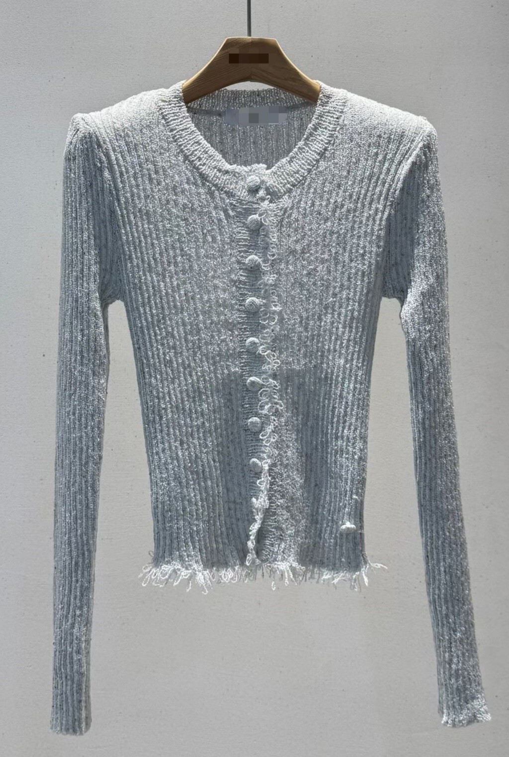 鬚邊針織小外套