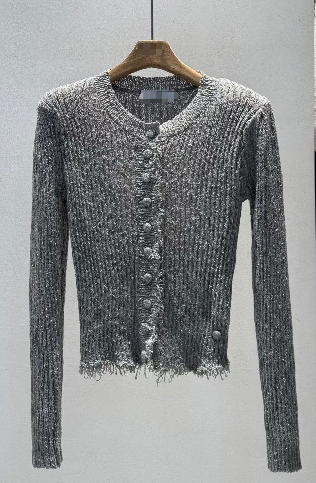 鬚邊針織小外套