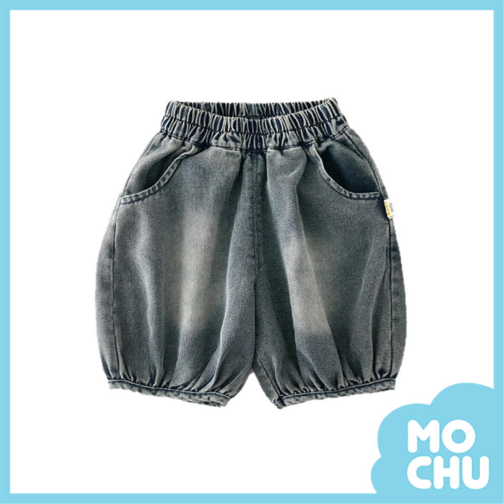 洗色牛仔燈籠短褲