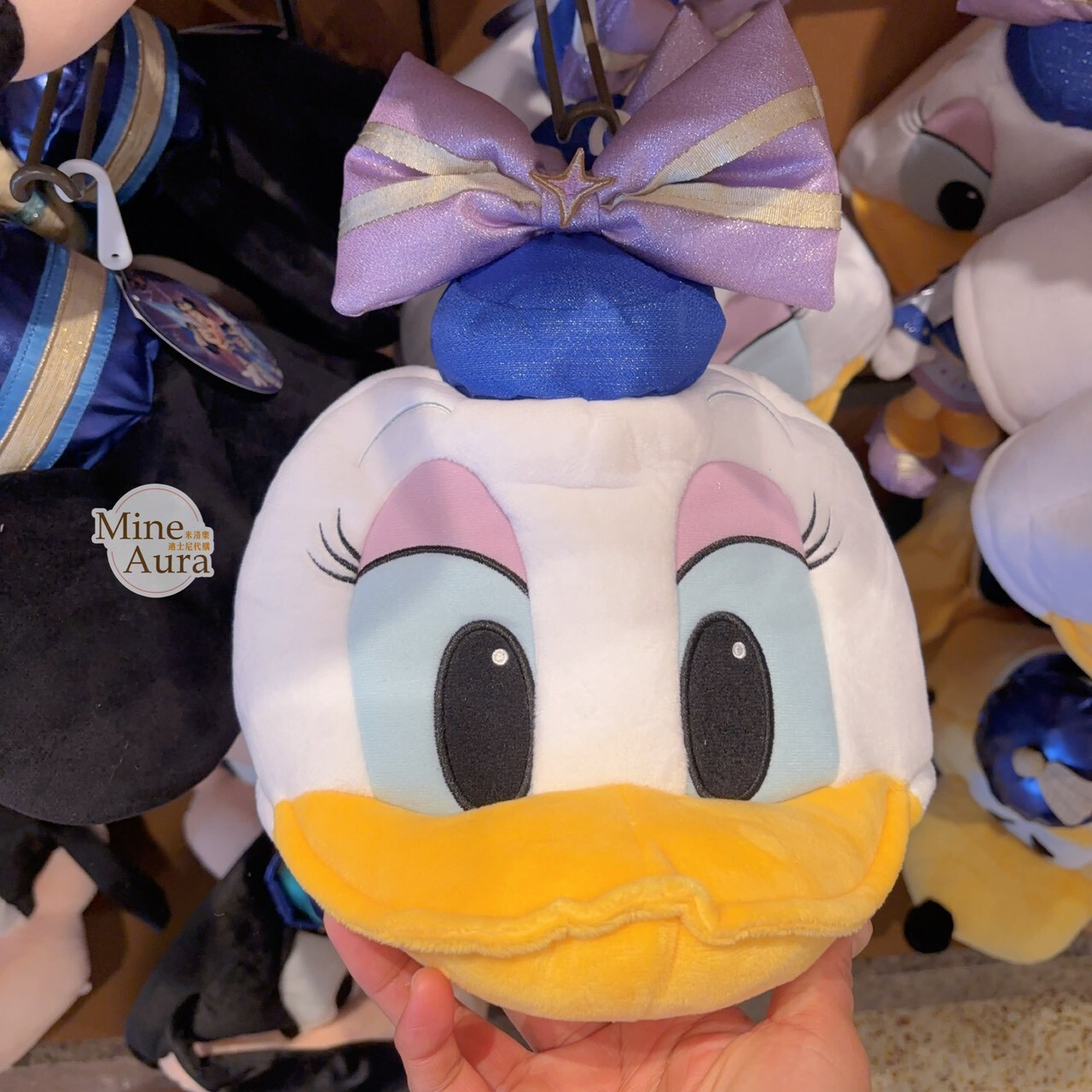 10歲生日慶典 米奇 Mickey 與好友們 黛西 Daisy 大頭小身體絨毛 造型帽 帽子 頭套 -上海迪士尼樂園