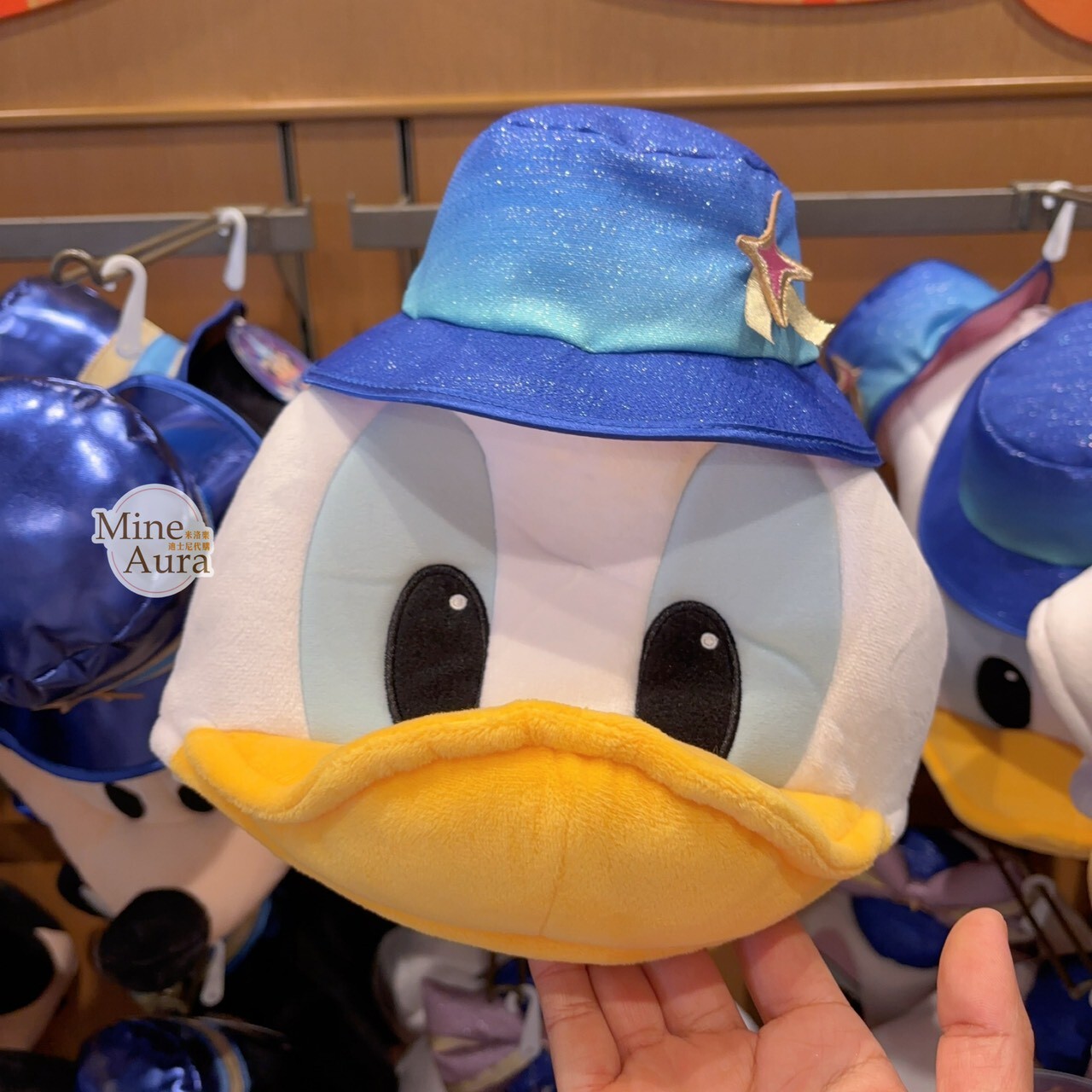 10歲生日慶典 米奇 Mickey 與好友們 唐老鴨 Donald 大頭小身體絨毛 造型帽 帽子 頭套 -上海迪士尼樂園