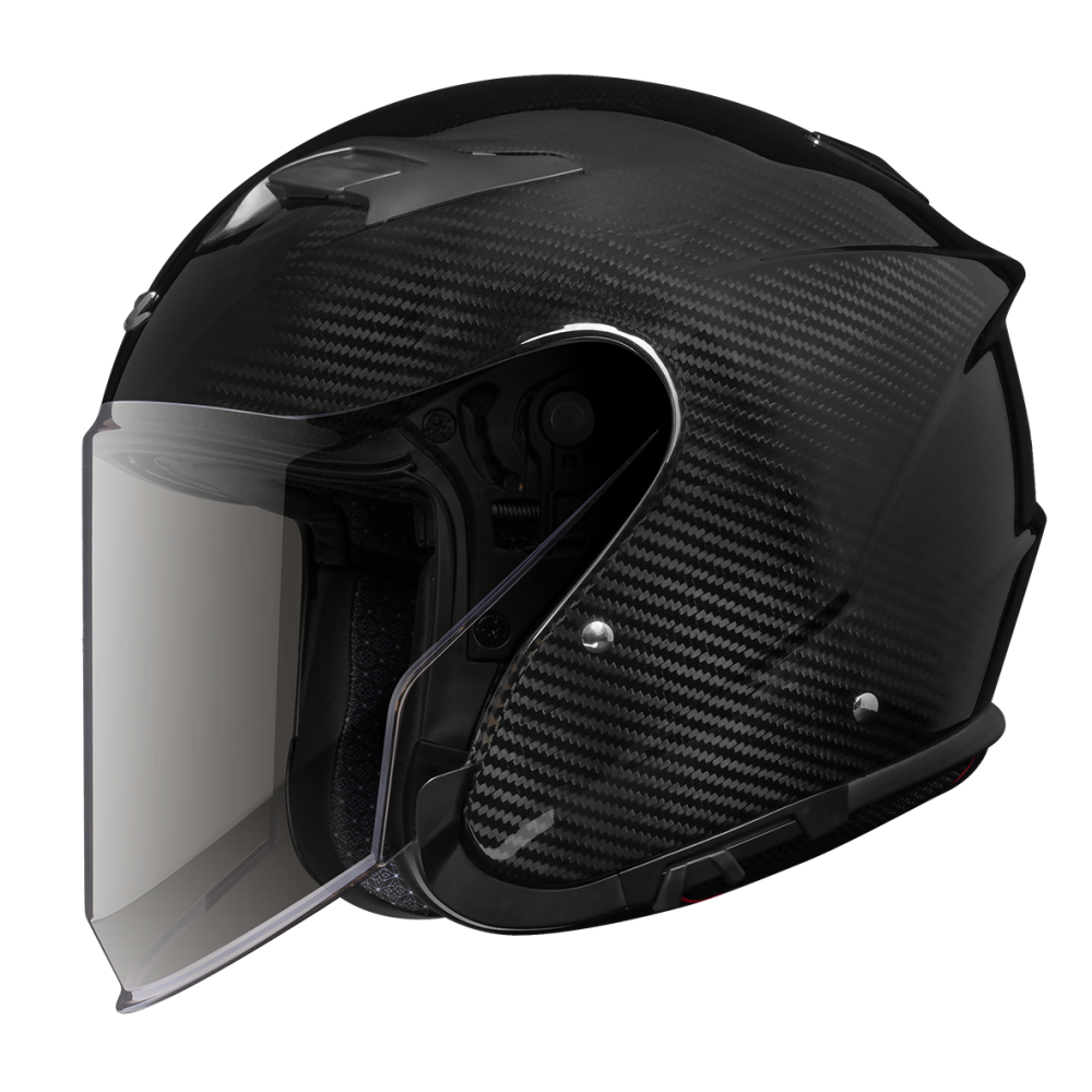 ZEUS 瑞獅 630 原色碳纖維 半罩安全帽