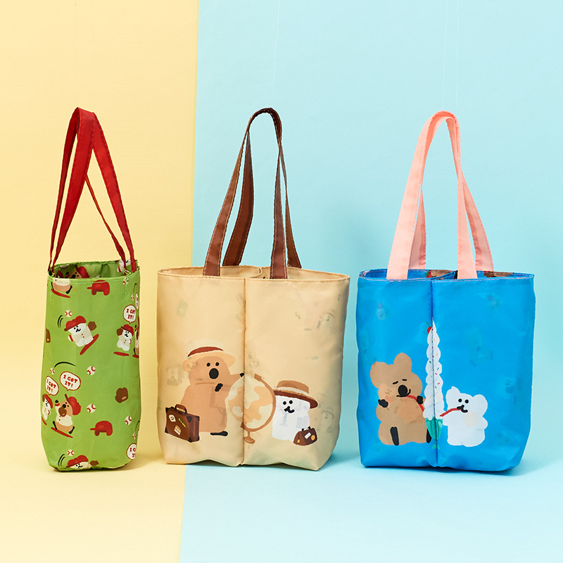 翻轉兩用飲料提袋【Dinotaeng 正版授權】