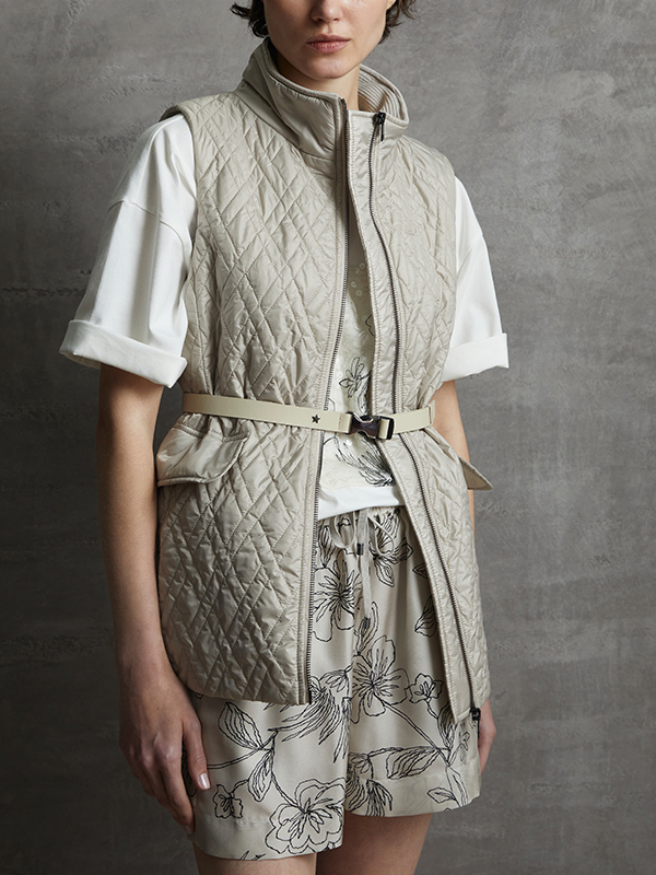 LORENA 印花絲質短褲