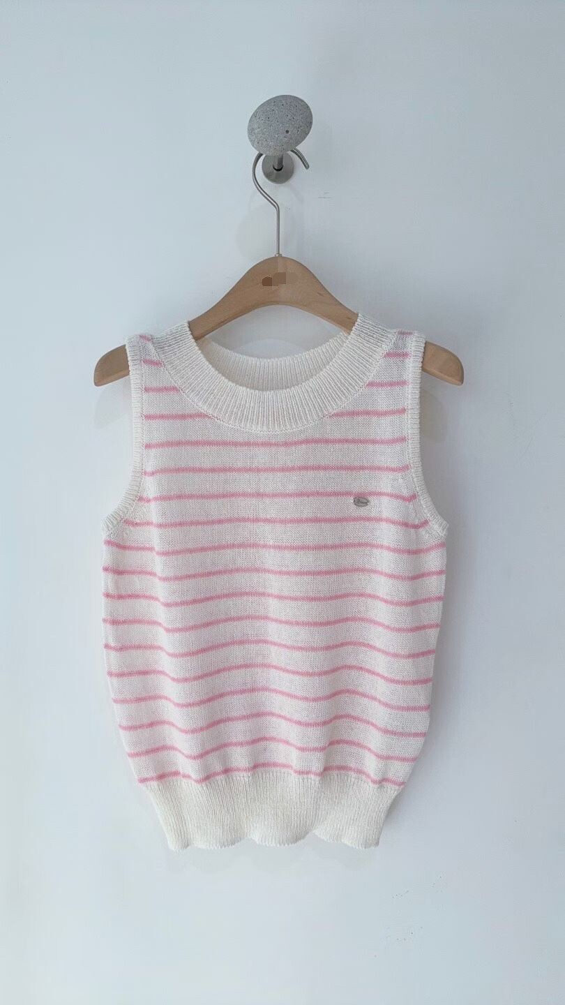細橫紋針織背心