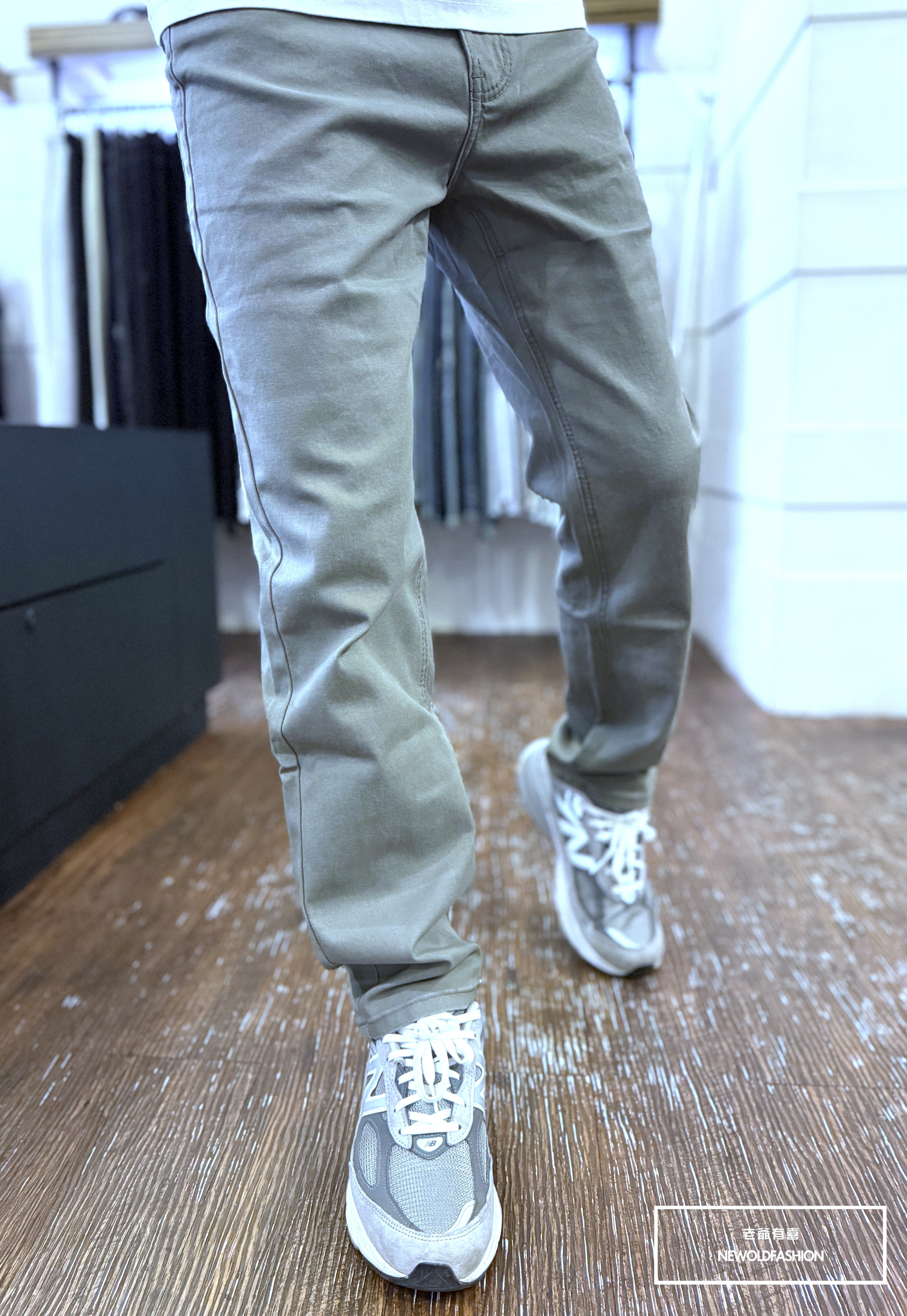 『官網限定』重磅霧灰素面中直筒褲(NOF2603K526)