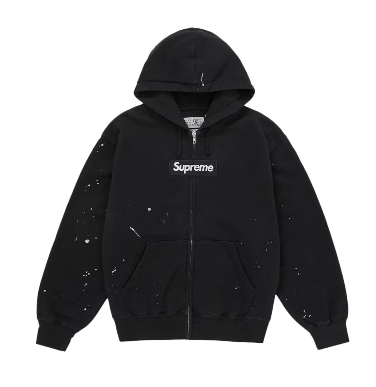 Supreme MM6 Maison Margiela Box Logo Zip Up Hooded Sweatshirt