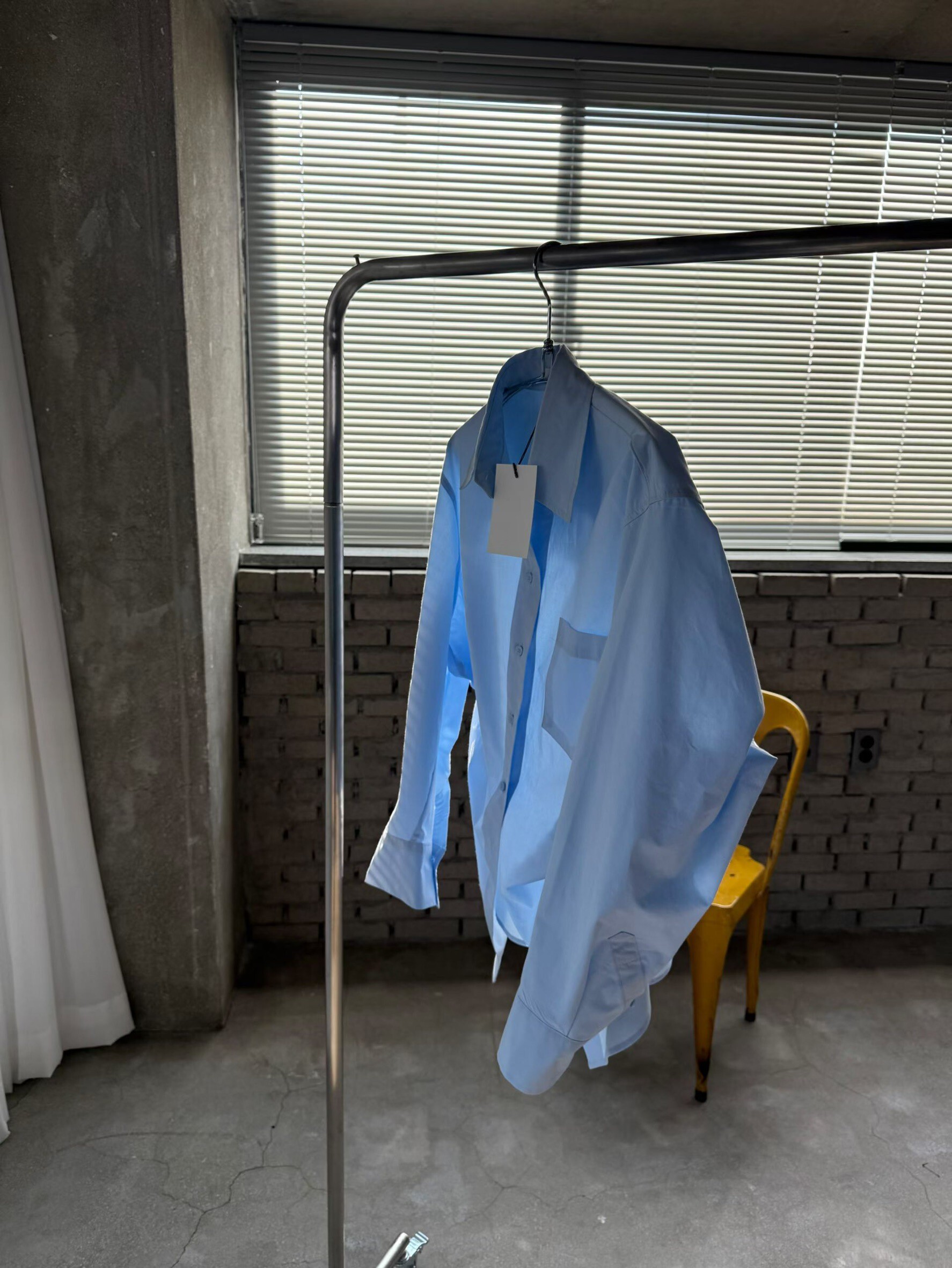 單口袋腰收摺長襯