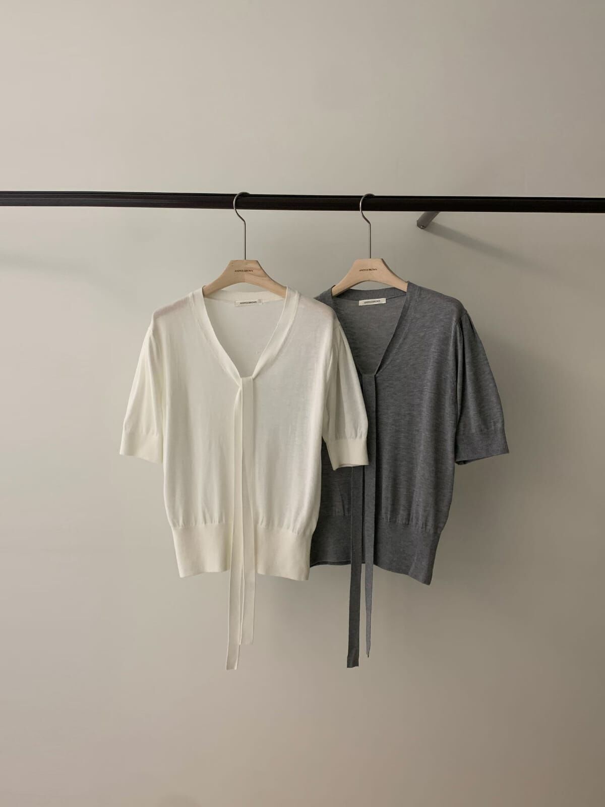 AY6002 領巾棉質短袖上衣