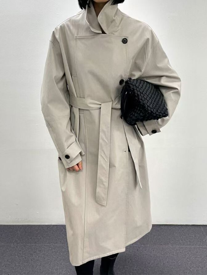 造型雙層防風大衣