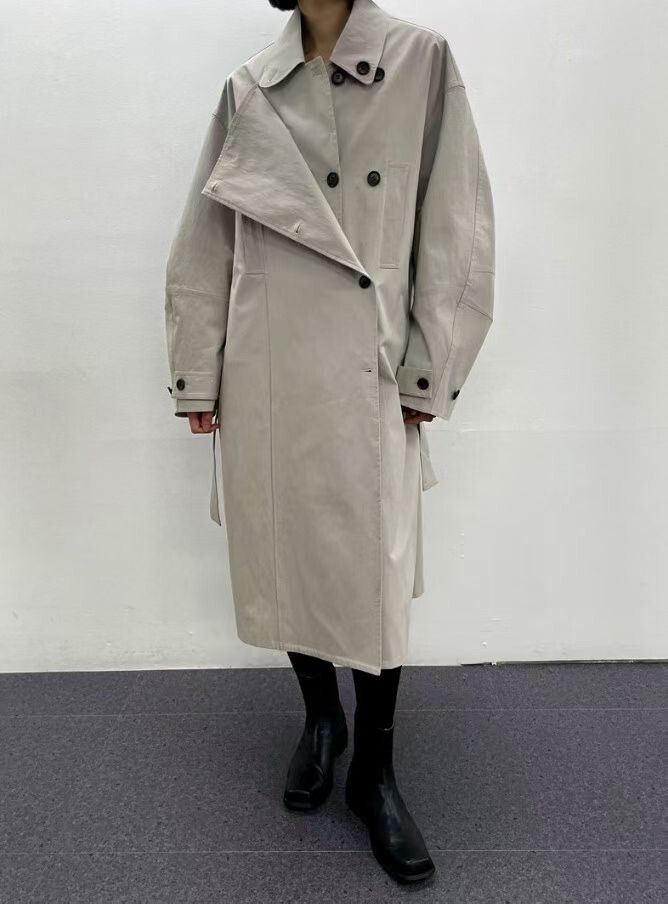 造型雙層防風大衣