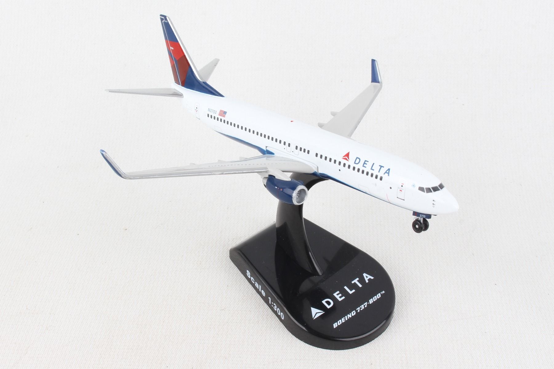 POSTAGE STAMP 1/300 達美航空 波音737-800