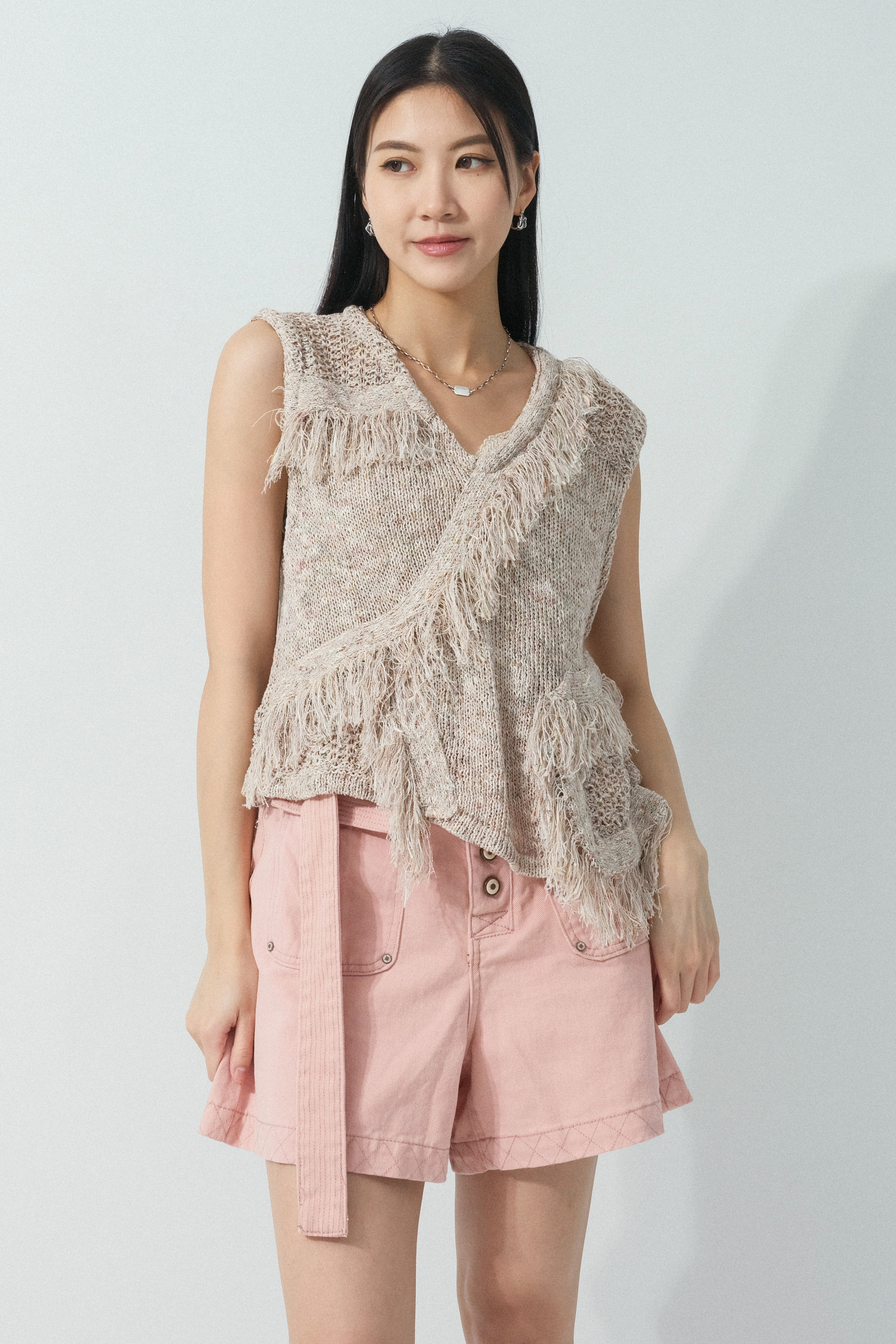 不規則蘇蘇通花針織背心（預購產品）