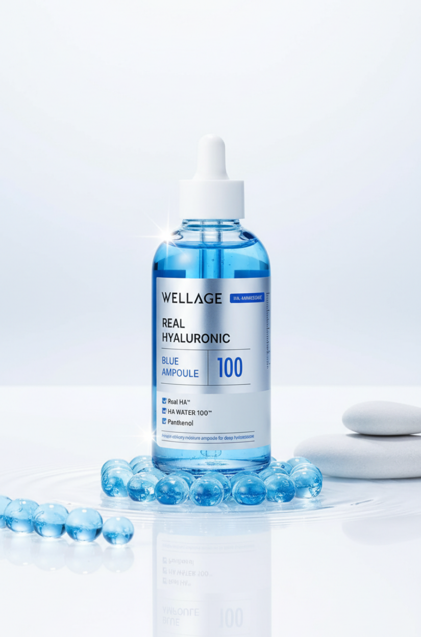 【 3/30收單 】WELLAGE 玻尿酸瞬效導水修護100安瓶 75ml+100ml