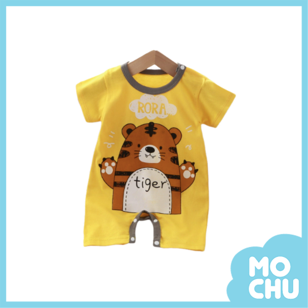 開心小老虎短袖連身衣