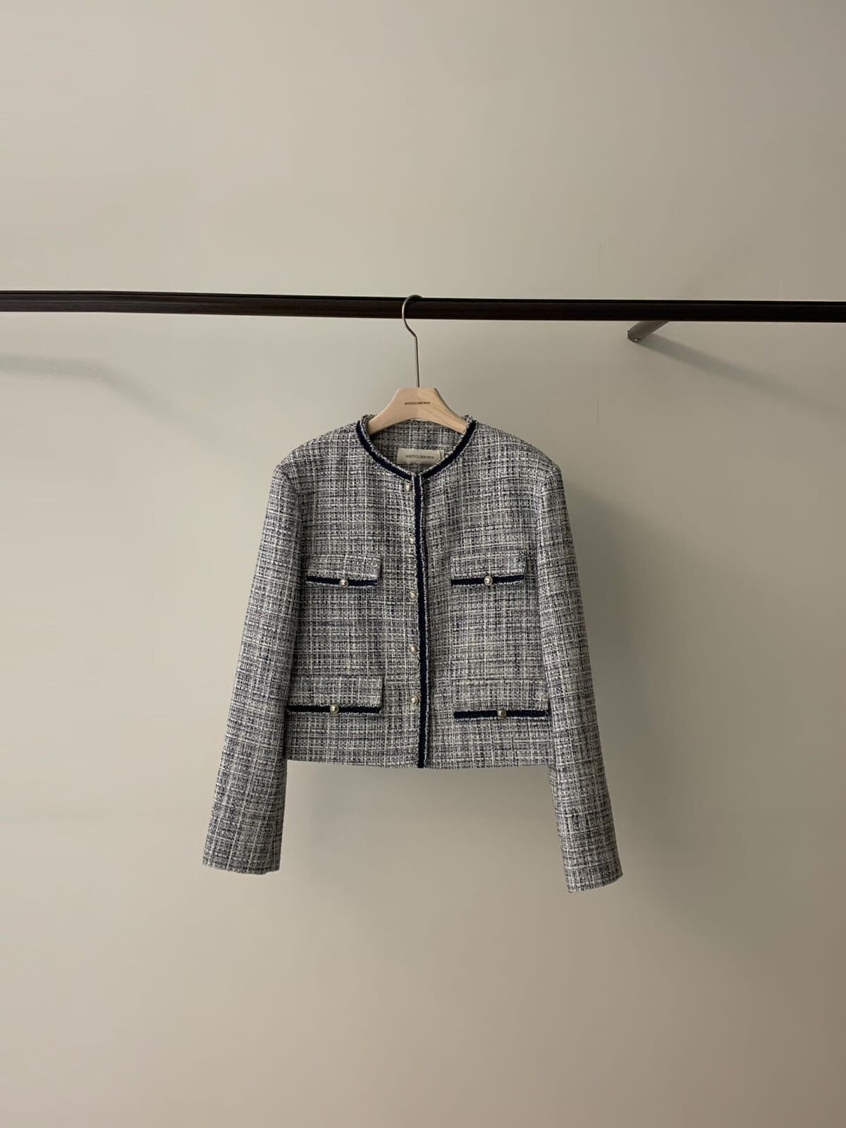 AY6007 混線流蘇法式外套