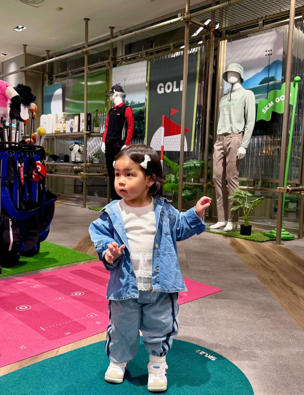 雙線條縮口牛仔褲