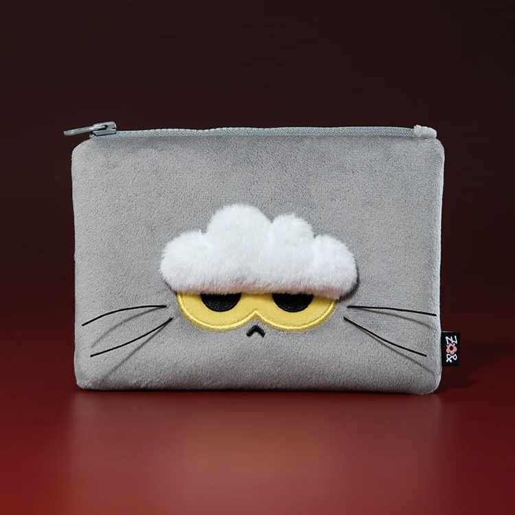 ZO&FRIENDS 多功能收納袋 小包 GD權志龍 灰貓咪