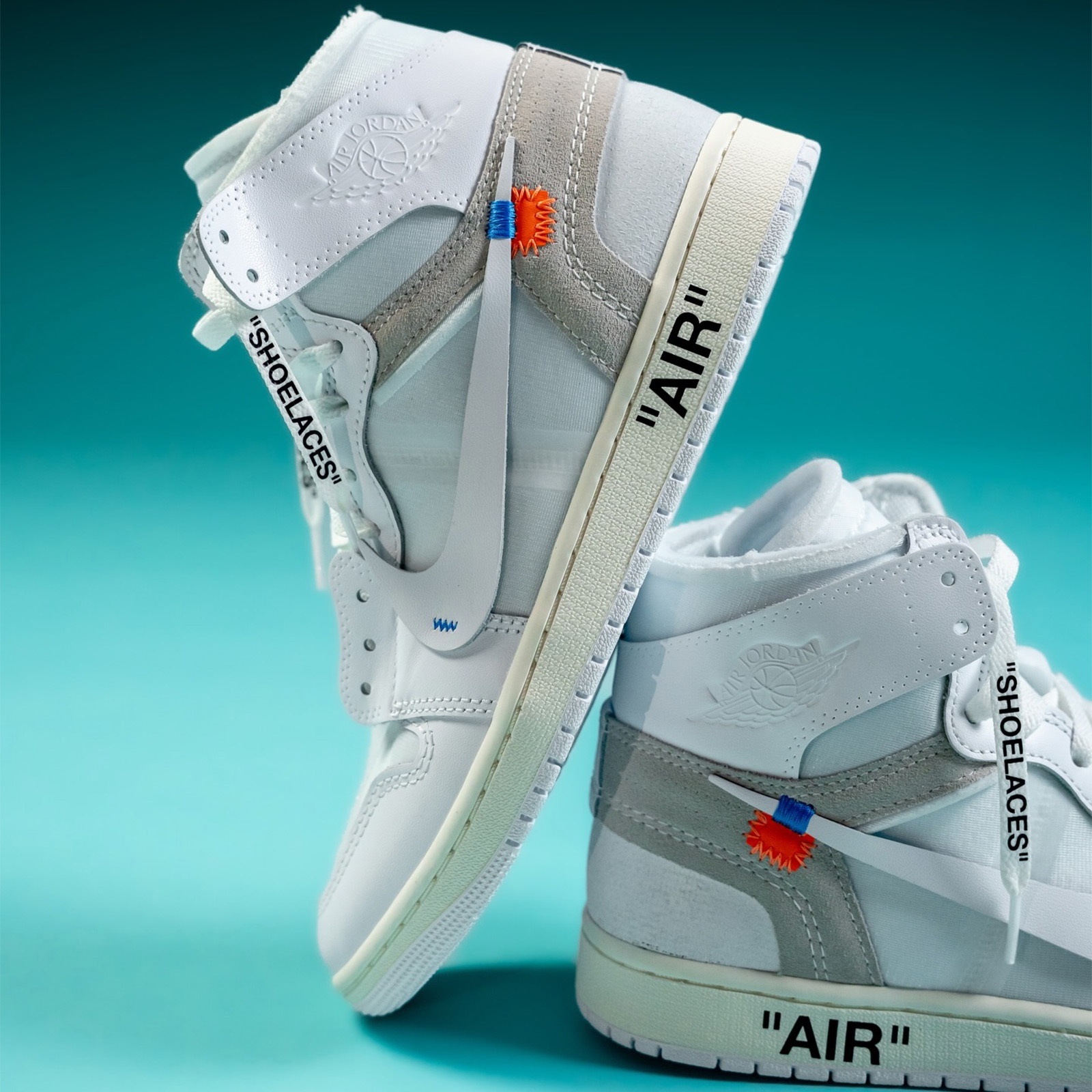限定聯名 Virgil Abloh Archive™ x Air Jordan 1 High OG「Alaska」冰川白 冰藍 極地灰 Off-White 解構 V.A.A. The Ten 限量款 AA3834-100