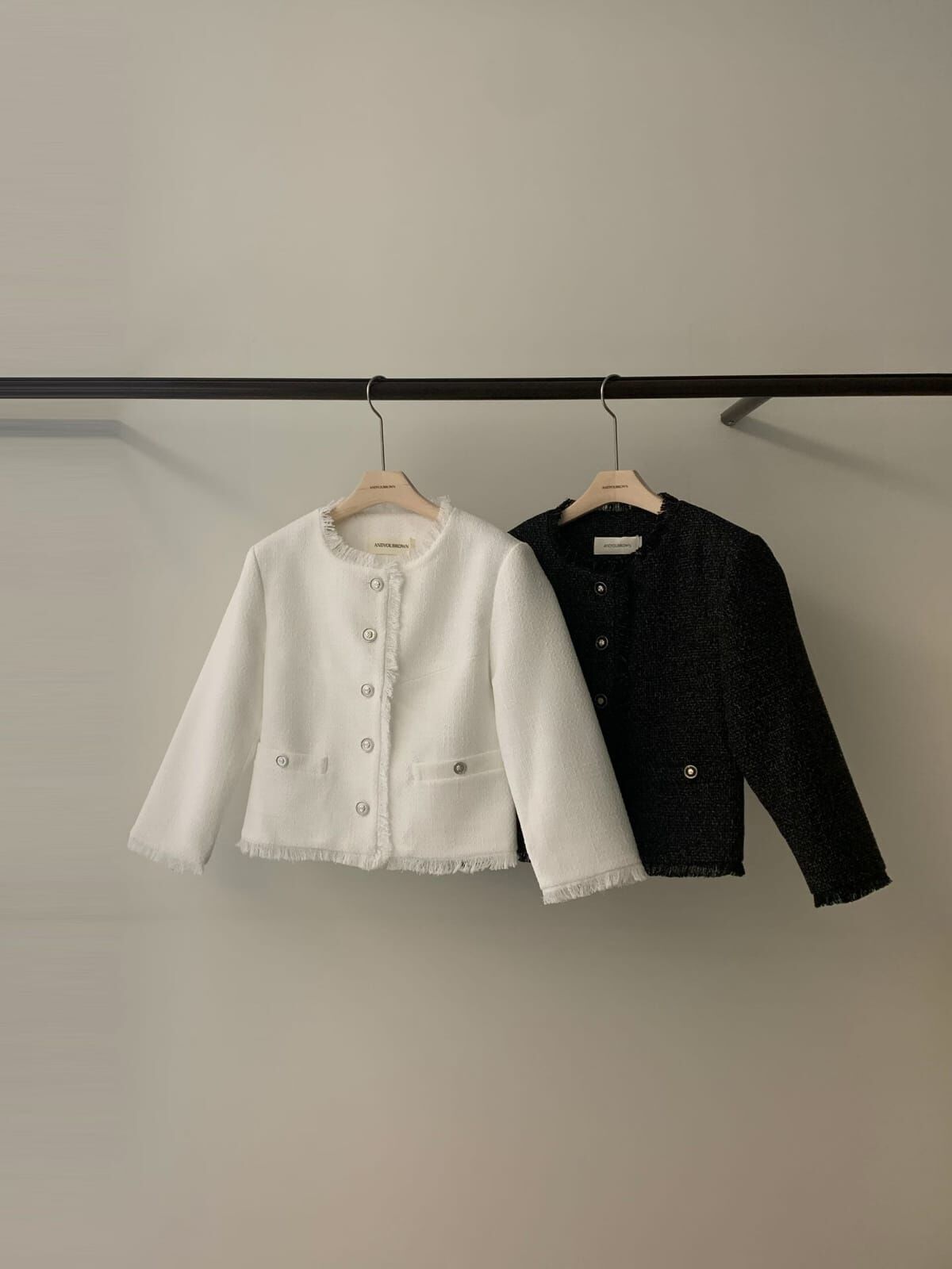 AY6010 質感流蘇邊7分袖外套