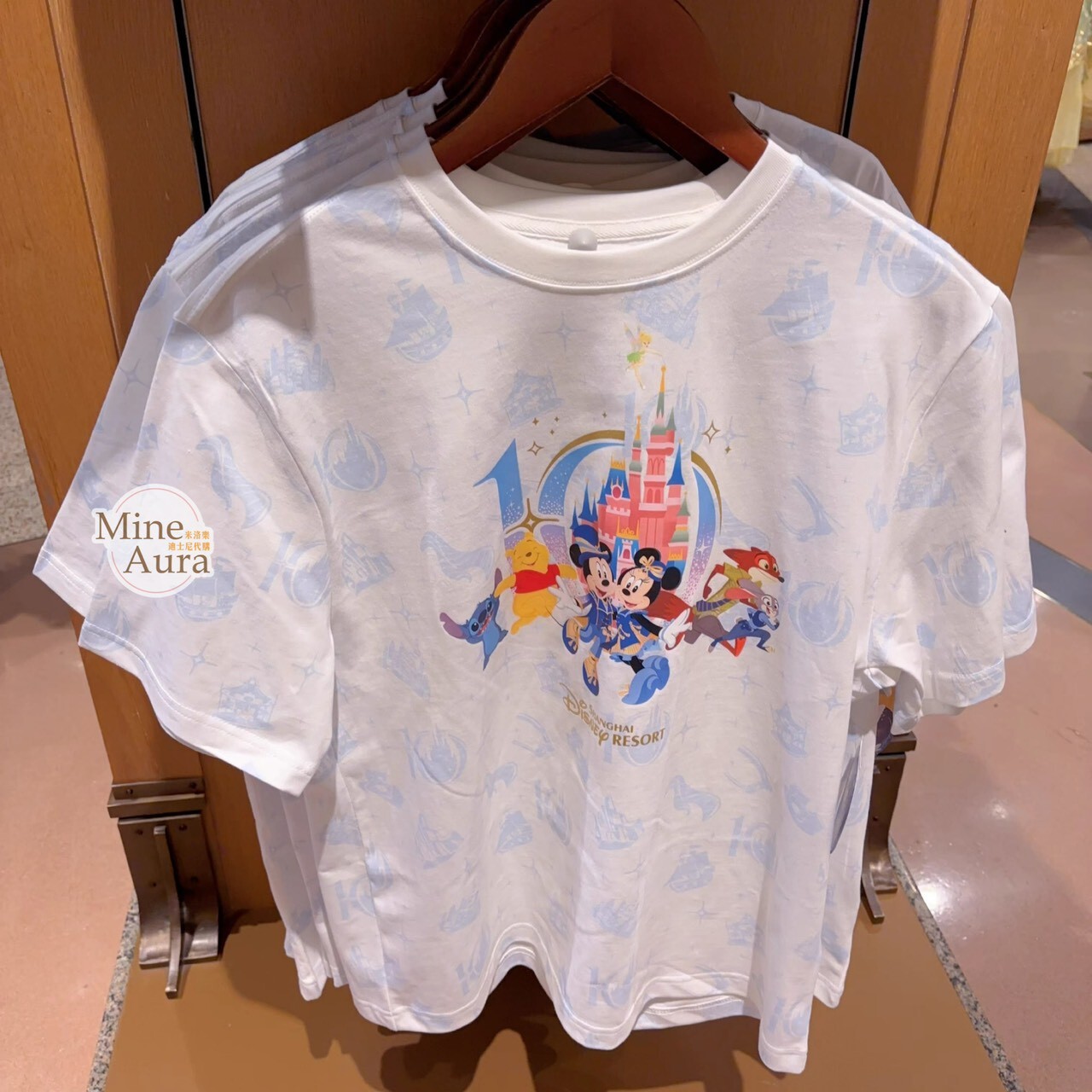 10歲生日慶典 米奇 Mickey 與好友們 圖案 上衣 短T -上海迪士尼樂園