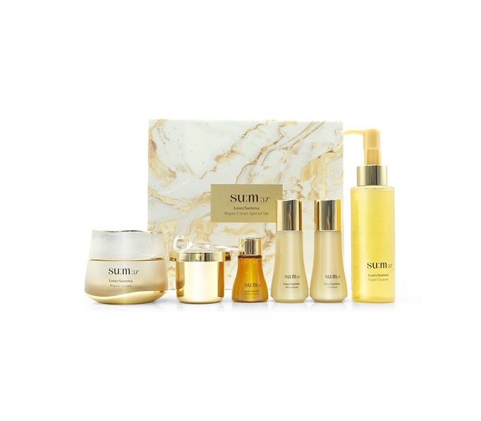 【su:m37 鎏金溯茫重生面霜增量 6件套】