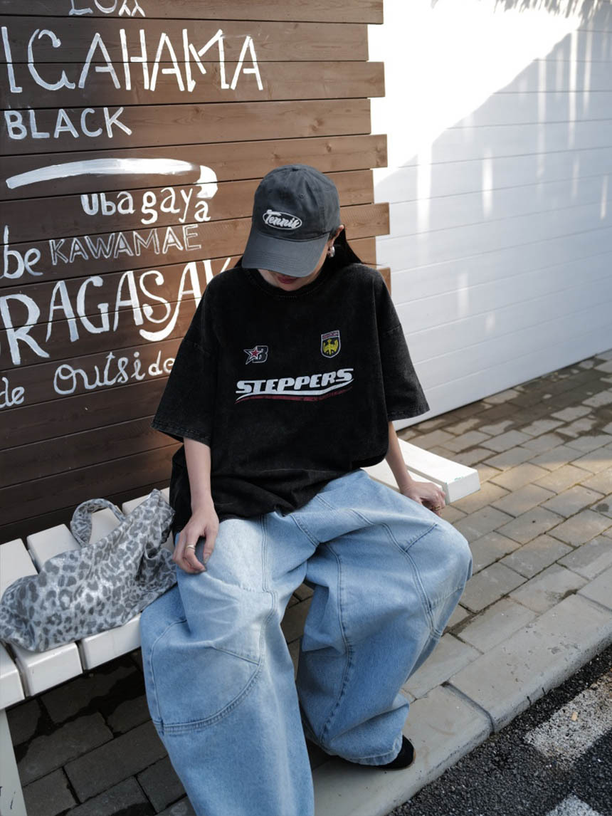 Y2K機車風牛仔大T*4色