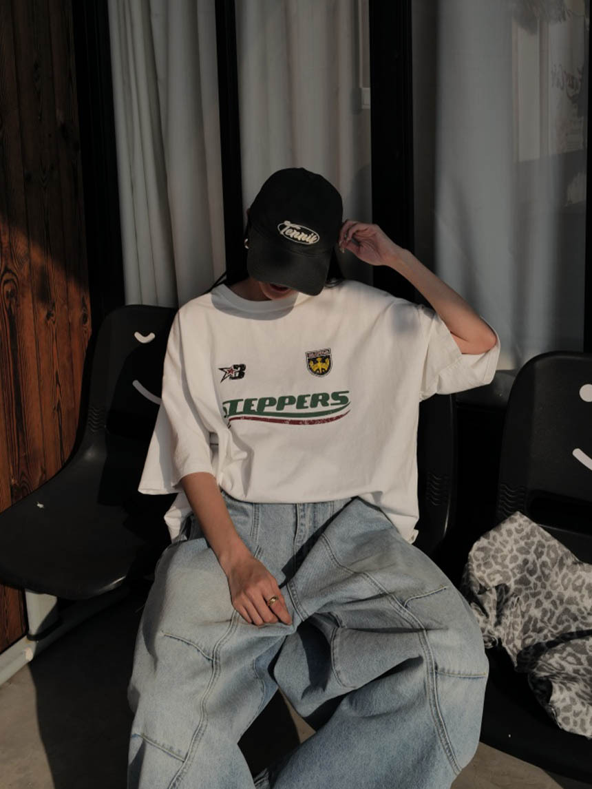 Y2K機車風牛仔大T*4色