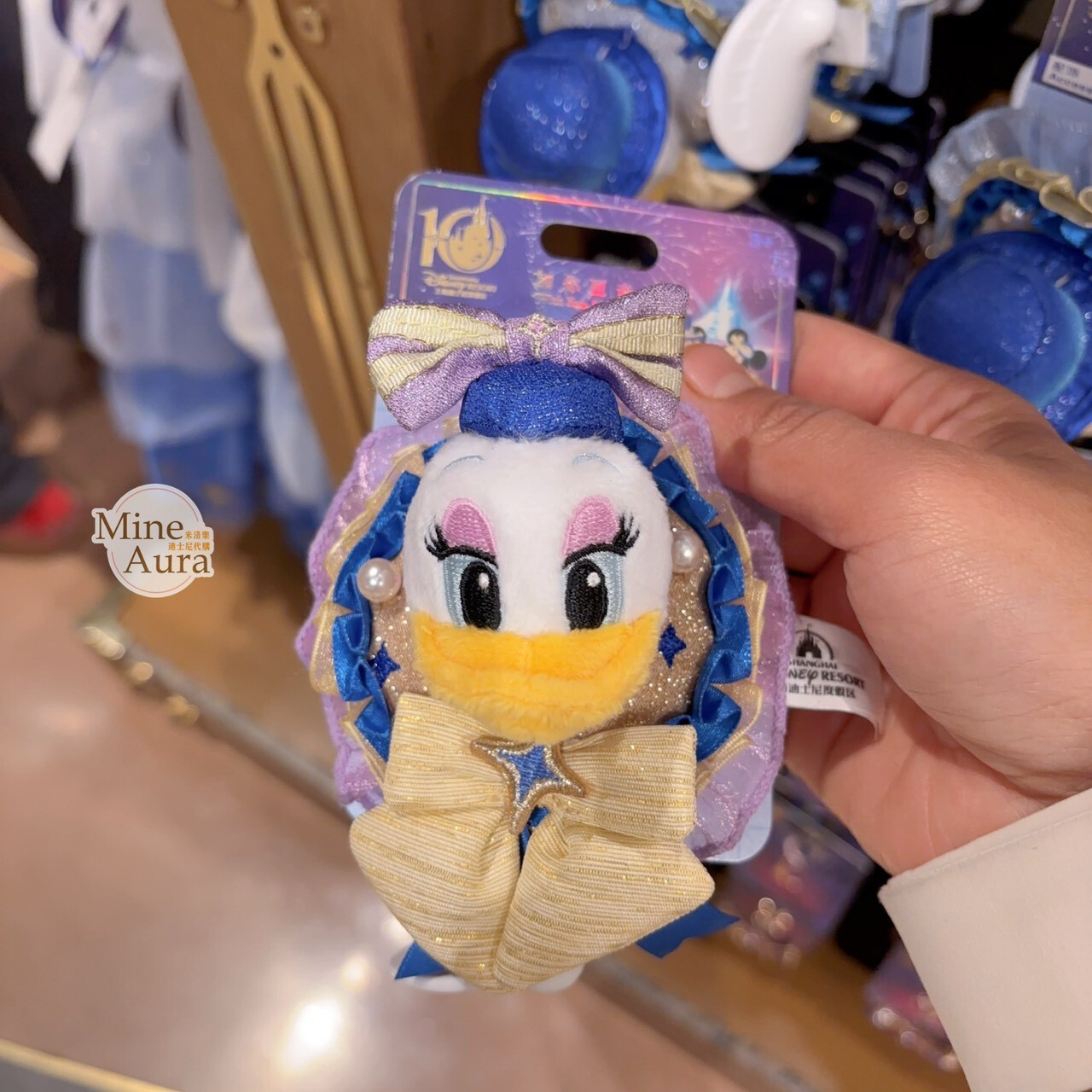 10歲生日慶典 米奇 Mickey 與好友們 黛西 Daisy 胸花配飾 髮夾 髮飾 -上海迪士尼樂園