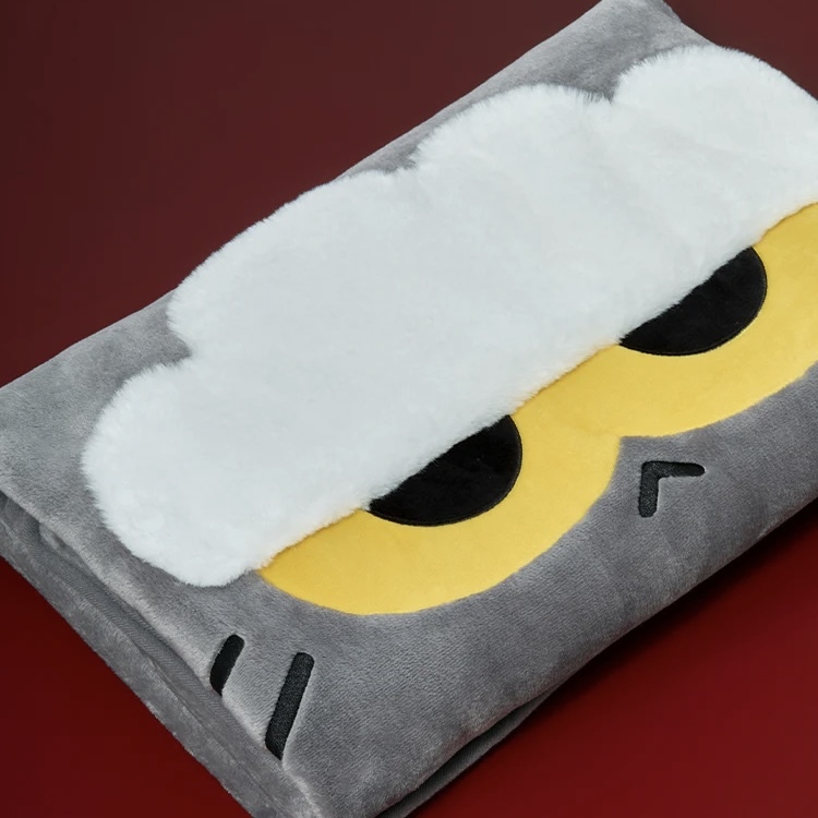 ZO&FRIENDS 毛毯 絨毛 保暖 客廳 裝飾品 居家 GD權志龍 灰貓咪