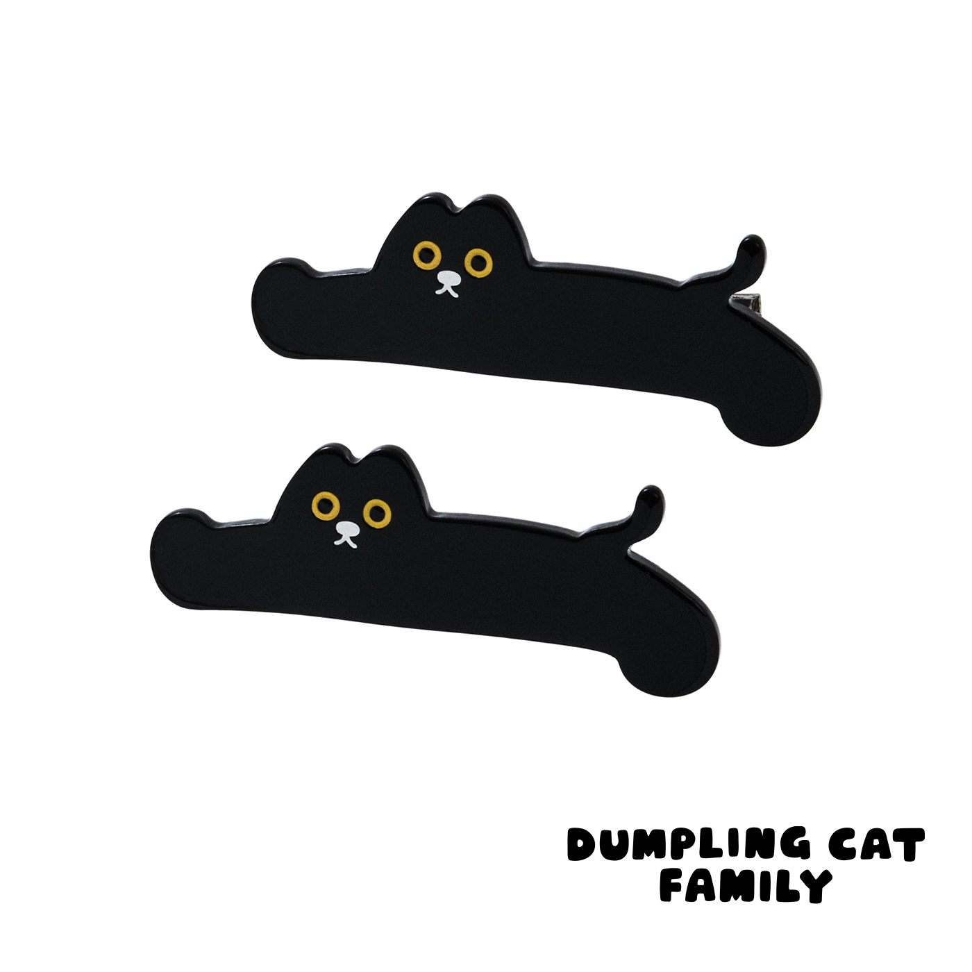 餃貓,屋森,黑貓,髮夾,平價飾品