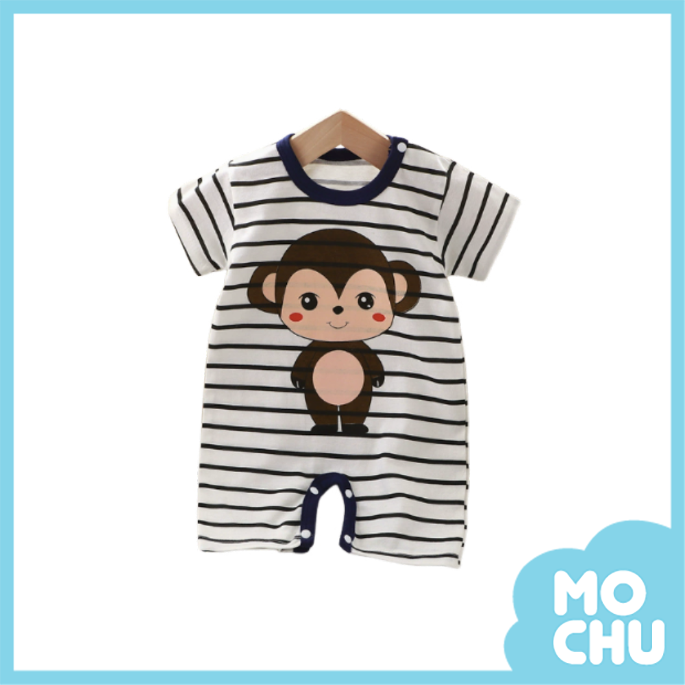 條紋猴子短袖連身衣