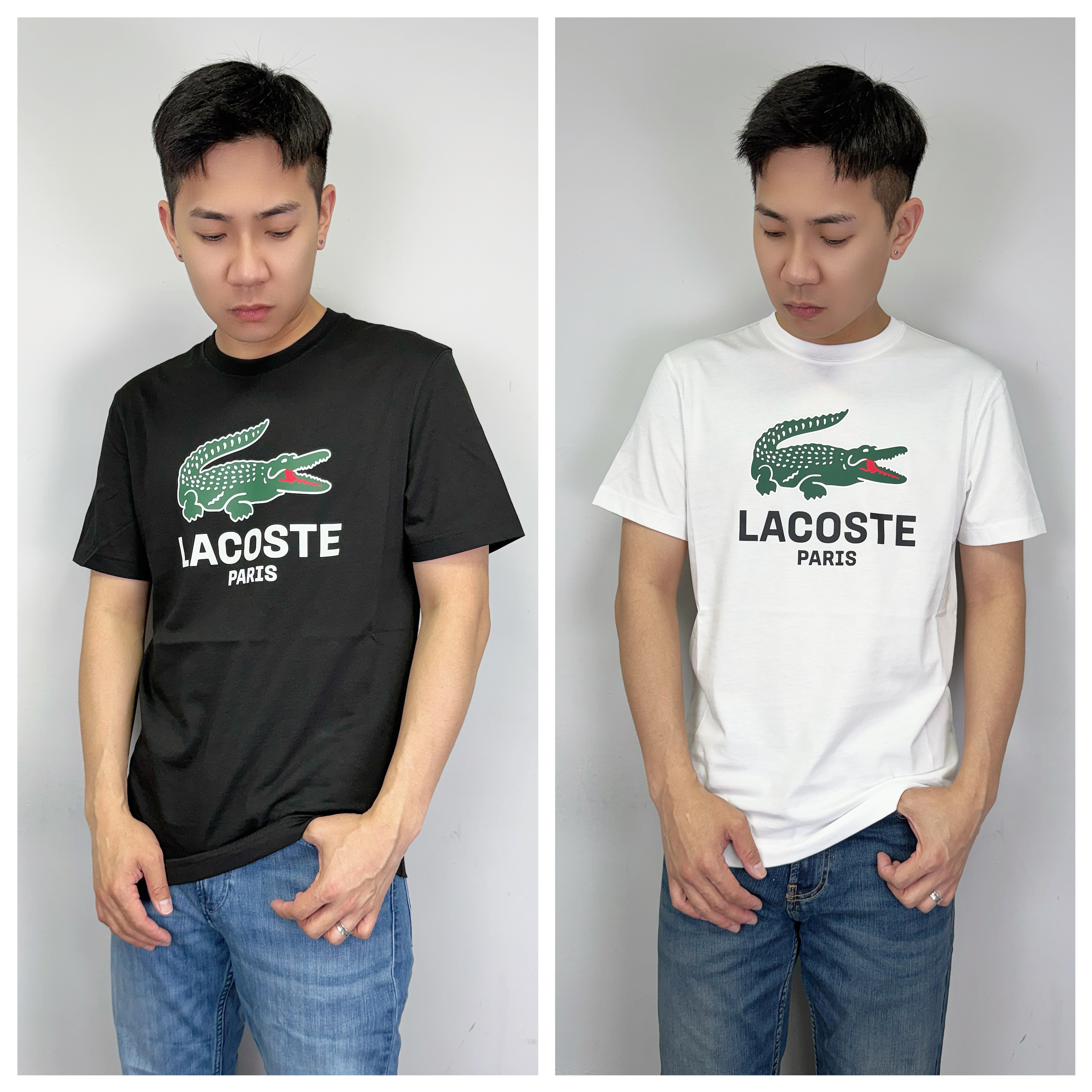 Lacoste 鱷魚 經典大Logo Paris 短袖上衣 短T