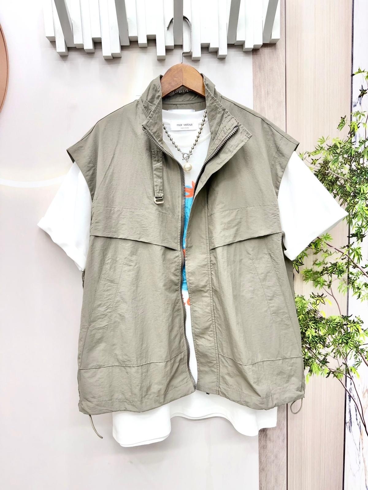 Mar 靚料拼lace 背心外套～152Z