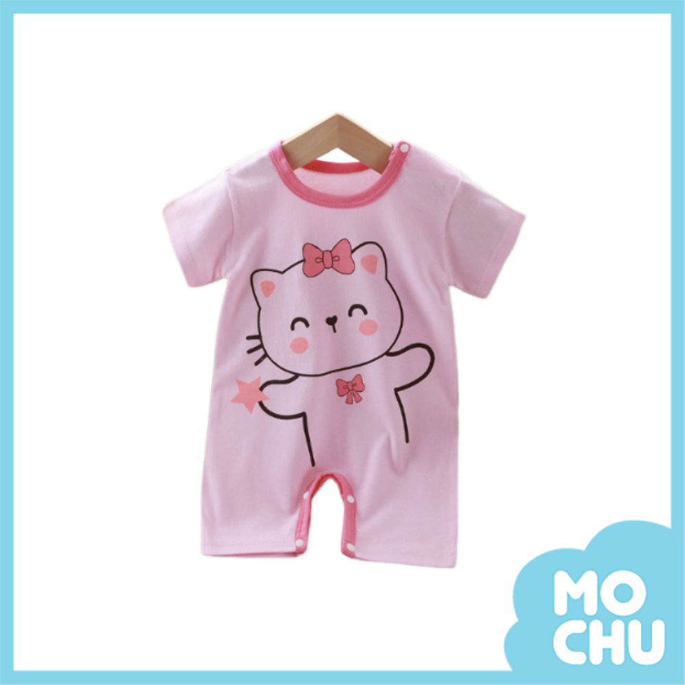 拿星星小貓短袖連身衣