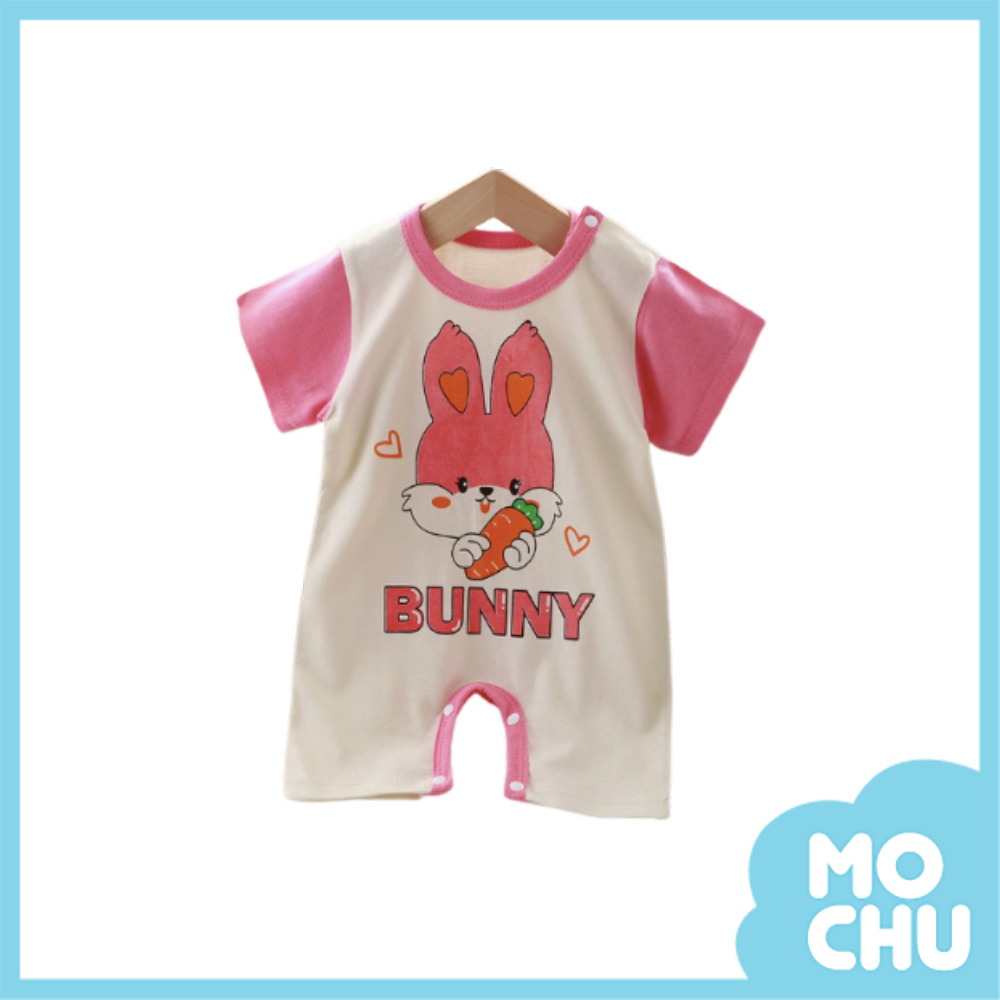 愛心蘿蔔兔短袖連身衣