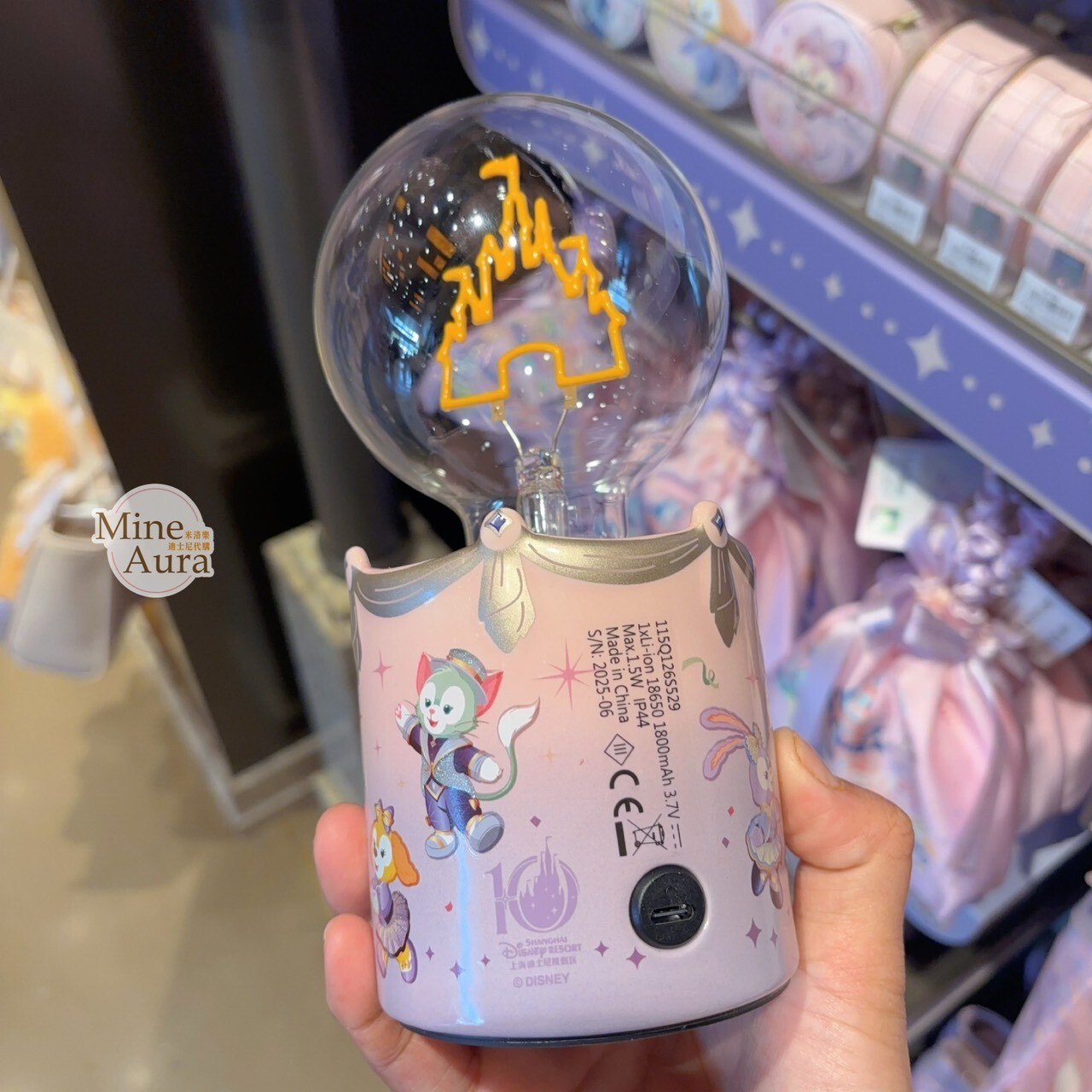 10歲生日慶典 達菲Duffy 與好友們 造型 夜燈 擺飾品 -上海迪士尼樂園