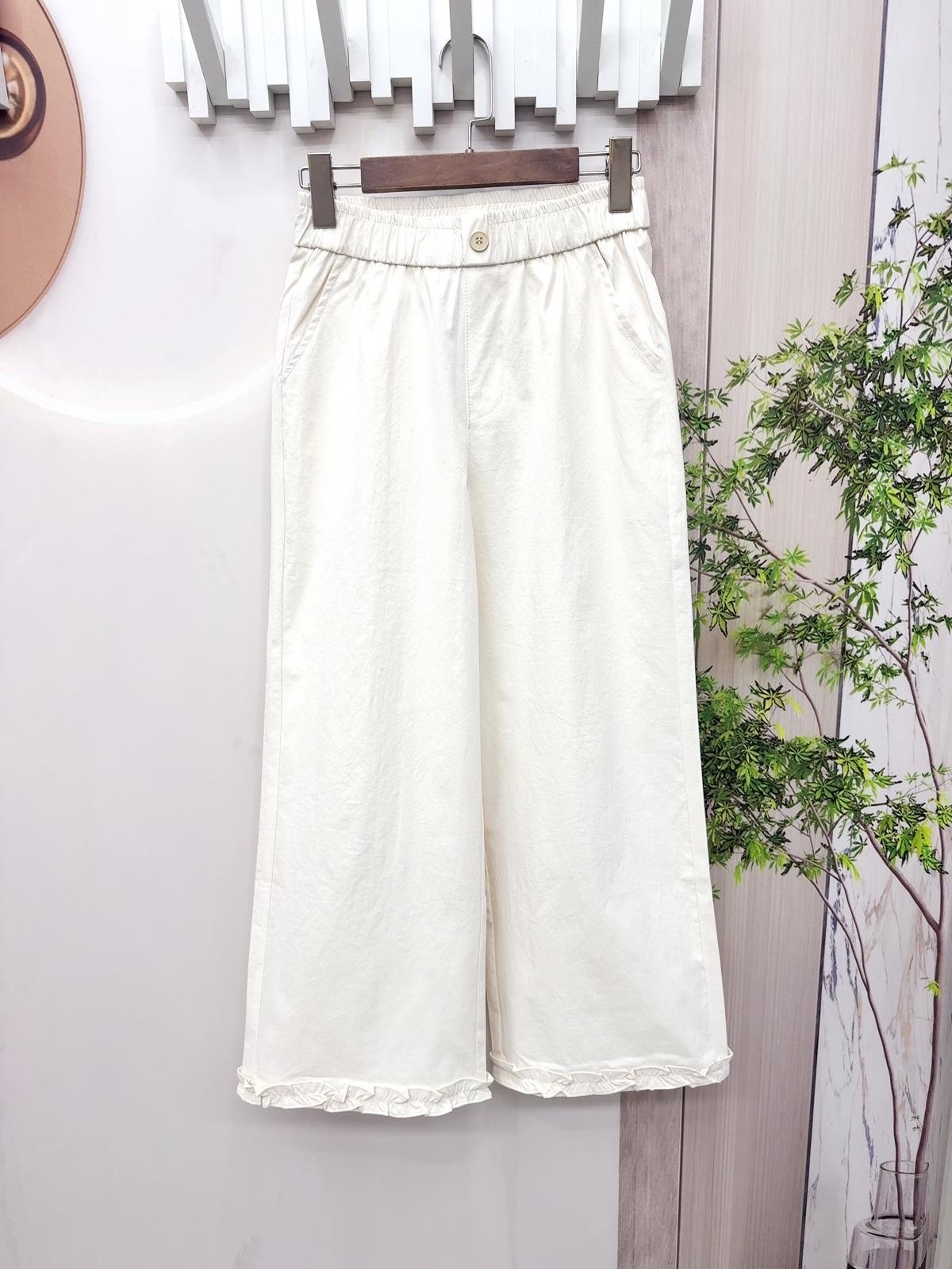 Mar 下腳ruffle 闊腳褲～152AB