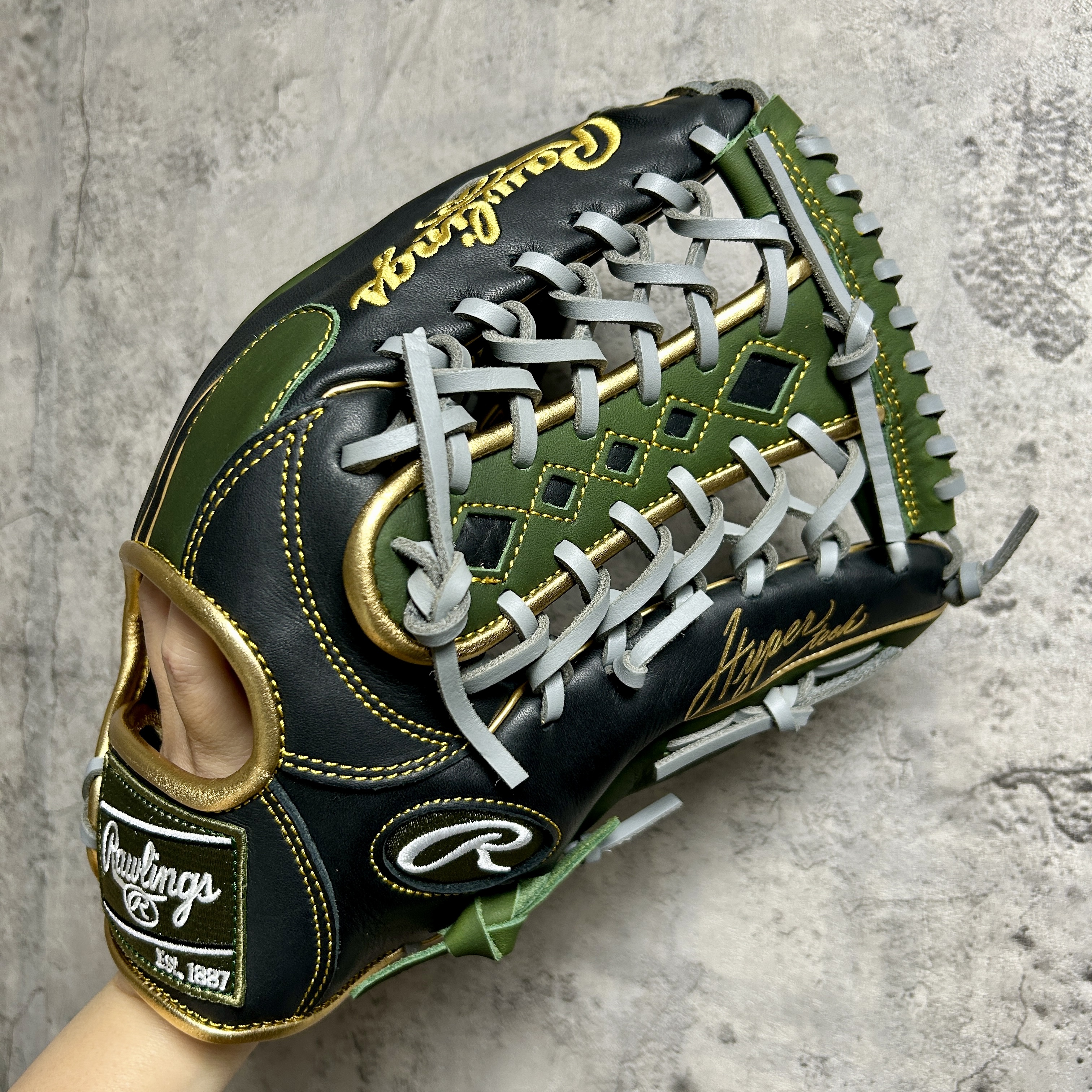 12.75吋 Rawlings HYPER TECH COLOR SYNC 軟式 外野手用 GR6HTCY719