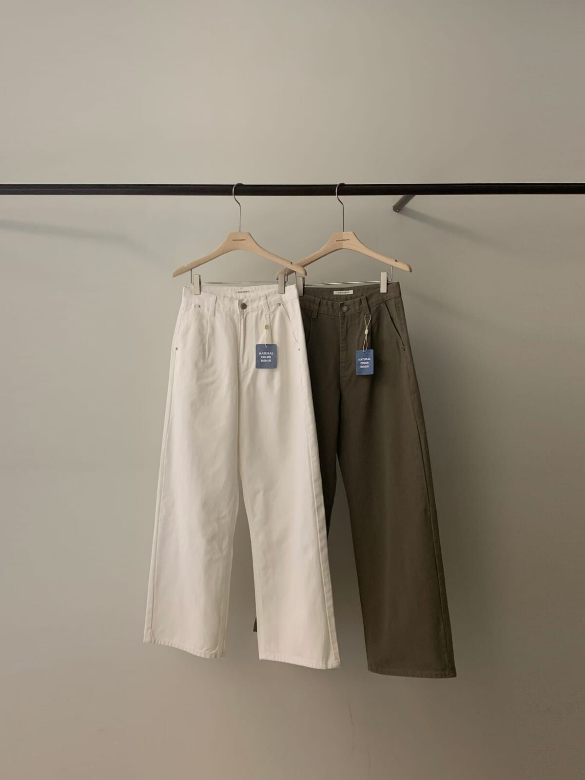 AY6026 顏色直筒牛仔褲