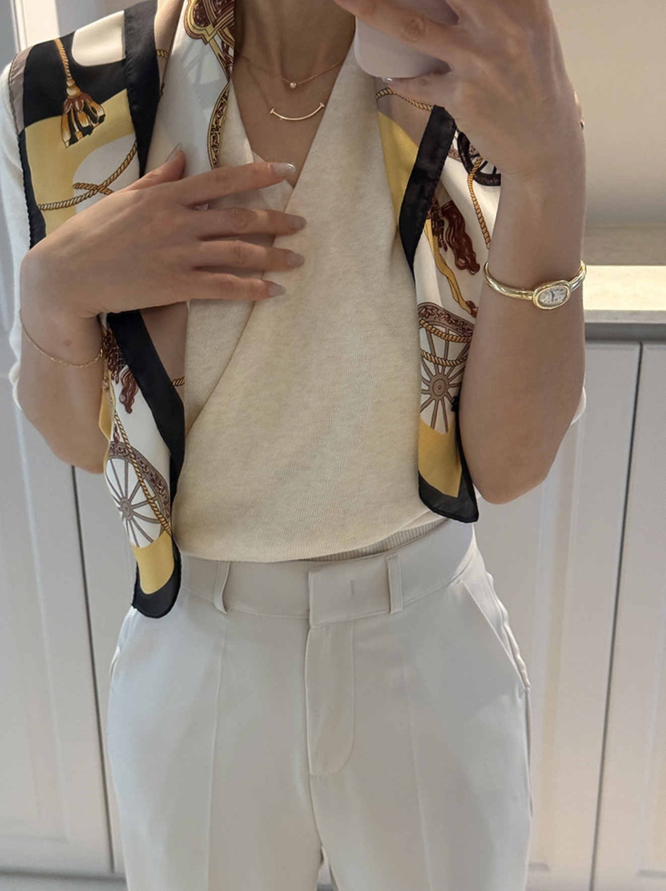 優雅女子交疊V領造型收腰上衣 / 3色