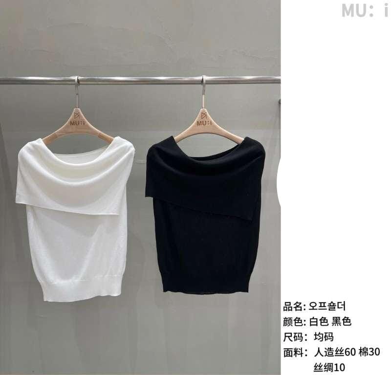 MU6036 簡約披肩無袖上衣