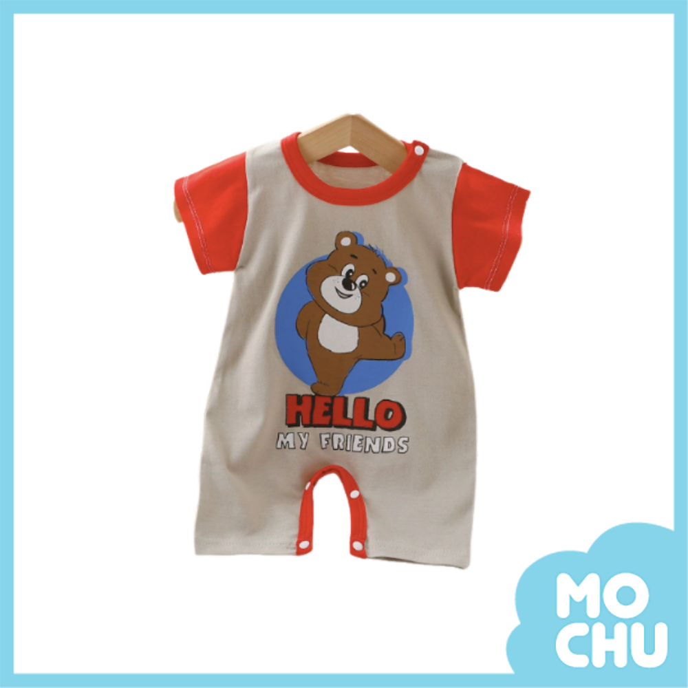 熊熊好朋友短袖連身衣