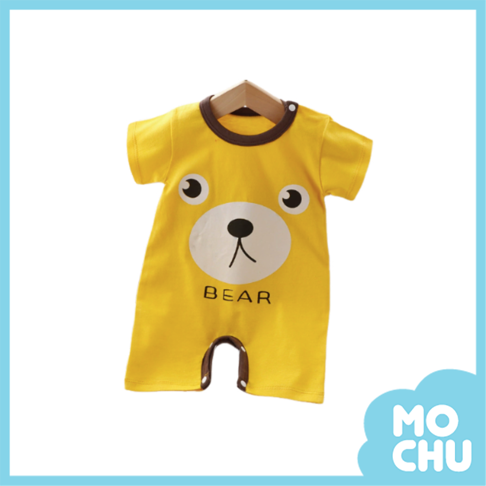 大臉熊短袖連身衣