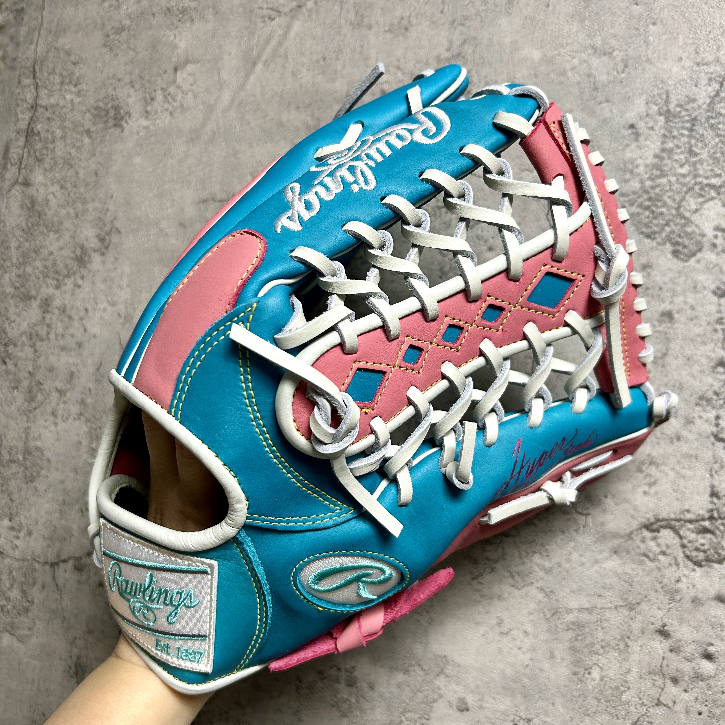 12.75吋 Rawlings HYPER TECH COLOR SYNC 軟式 外野手用 GR6HTCY719