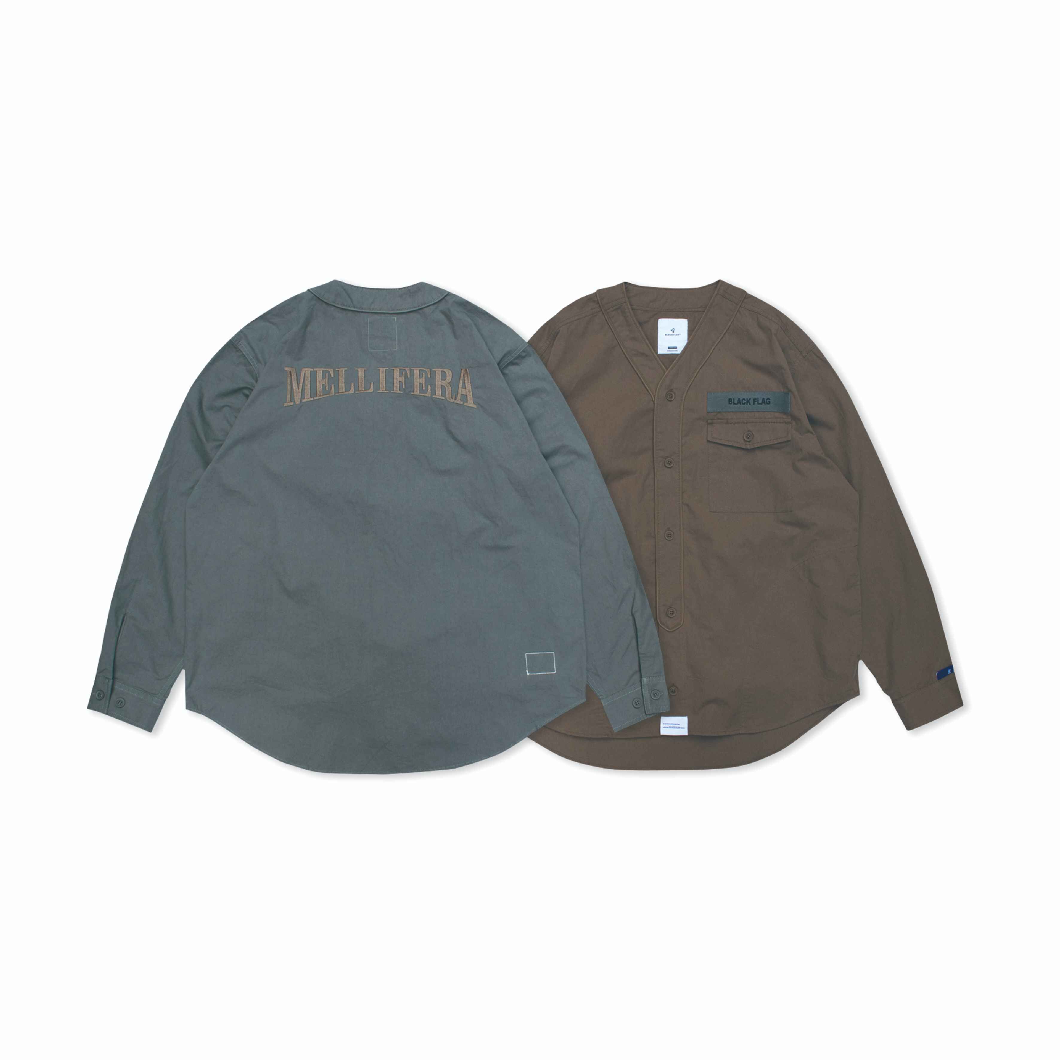 BLACK FLAG / BASEBALL SHIRT【JBF23S003】