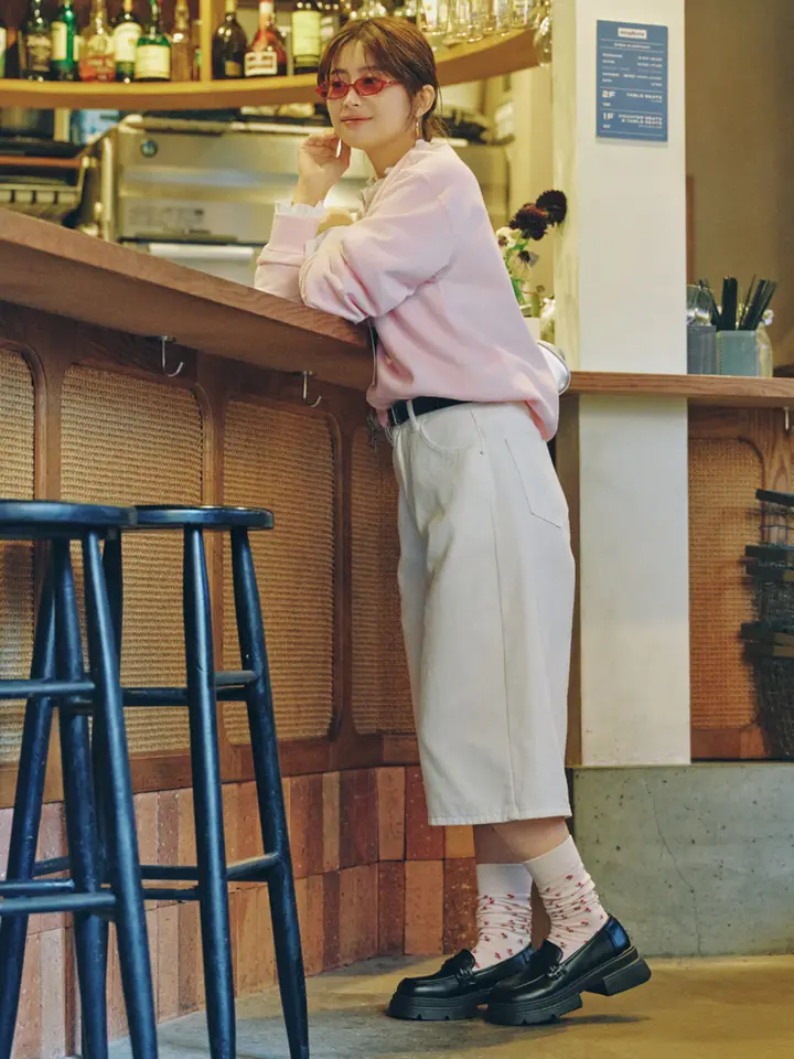 [連線優惠] 靴下屋 小巧網眼花朵中筒襪